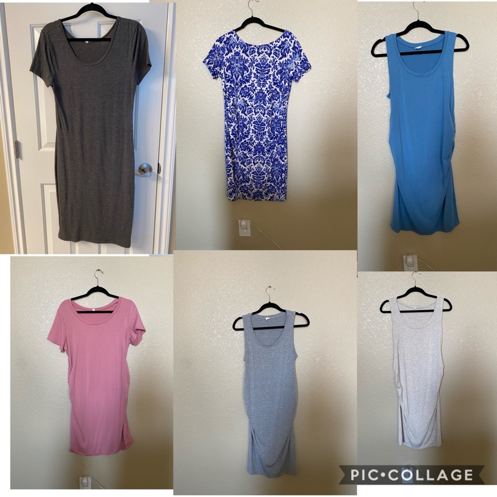 Pinkblush maternity set-6 dresses and kimono